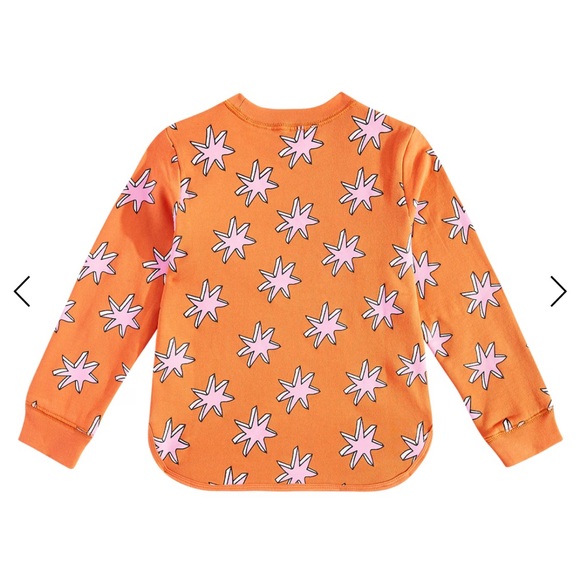 Stella McCartney Kids Orange Star Fringe Top - Picture 2 of 3